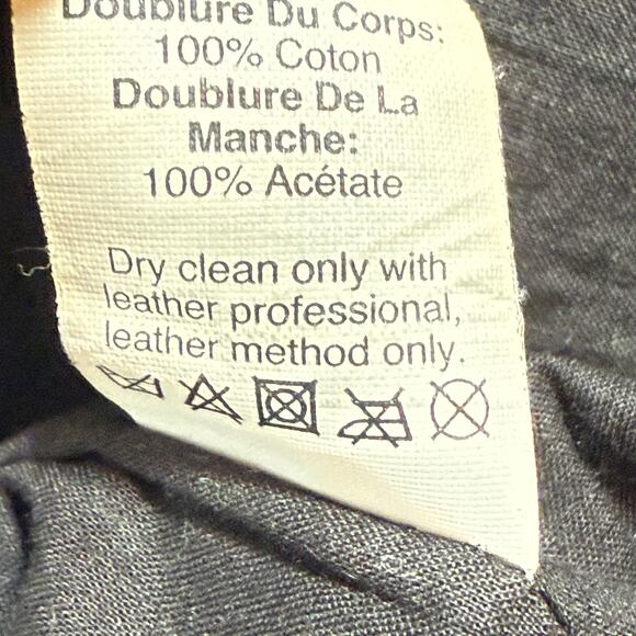 Madewell Women’s Small Leather Biker Jacket Chest 32” Length 20” Genuine Leather - Picture 7 of 9